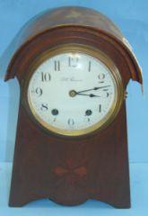 Inlaid Seth Thomas Mantle Clock Clocks Works. Ha: Inlaid Seth Thomas Mantle Clock Clocks Works. Has Key and pendulum. 12" tall. Clocks Works. Has Key and pendulum. 12" tall.