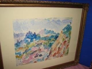 Watercolor Painting signed Marko Vukovic: Watercolor measures 31x 25 by listed artist Marko Vukovic. Very good conditon.
