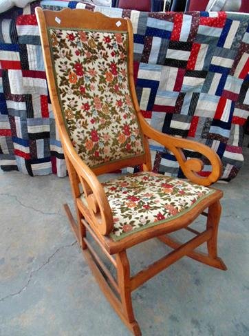 Maple Tall Back Rocker: Good condition