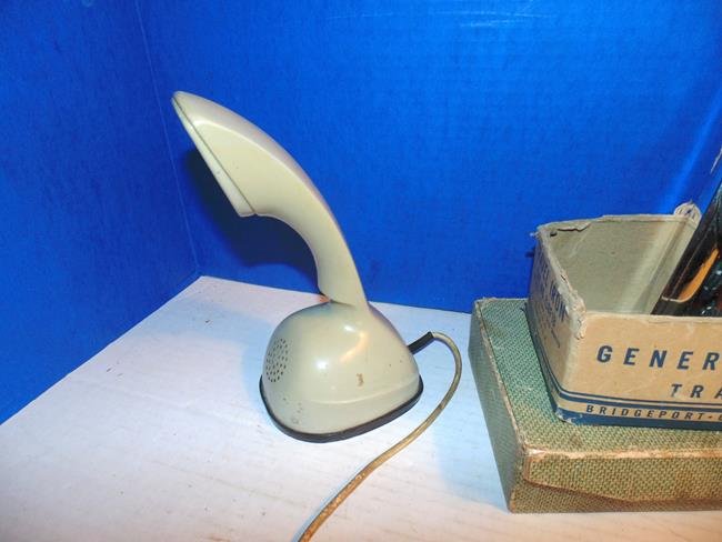 20th Century Modern Edison Phone: 20th Century Edison LM Phone Made in Sweden & travel iron.
