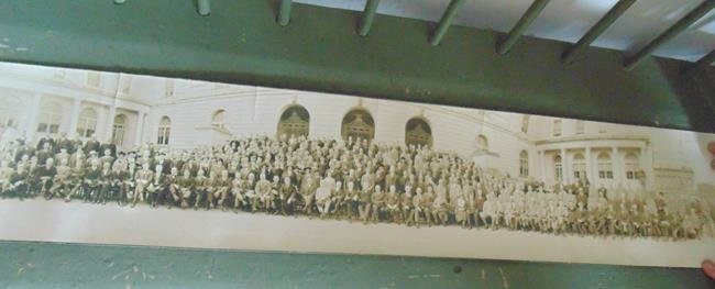 Post Office Employess Photo: Approx 3' long photos. 1 picture of 1922 Postal Employees and 1 picture of Brighton University
