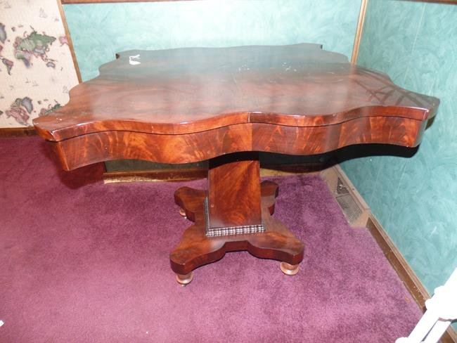 Flame Mahogany Center Table (1 of 4)