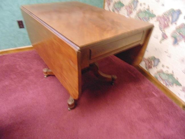 Empire Flame Mahogany Drop Leaf Table (1 of 4)