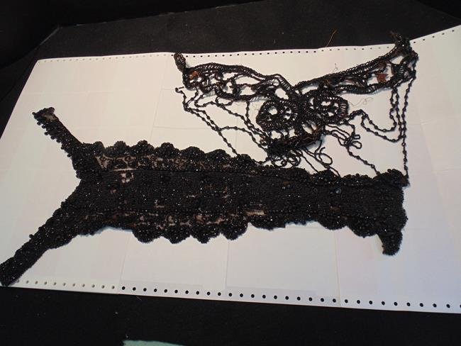 Victorian Beadwork: 2 pieces of Victorian beadwork