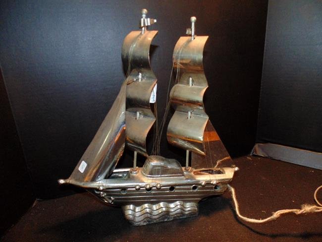 1950's Chrome Ship TV Light (1 of 1)