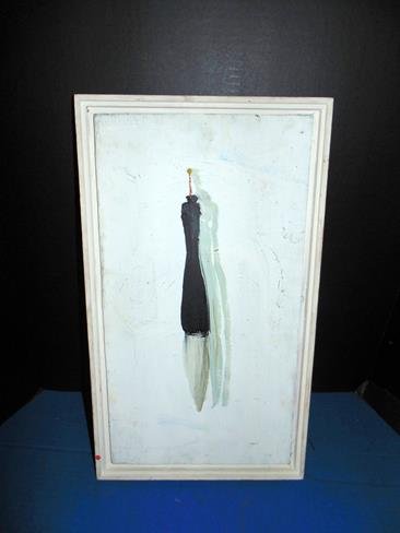 Painting "My Chinese Brush" by LeGrice: Painting on canvas signed Jeremy LeGrice. Measures 20" x 12".