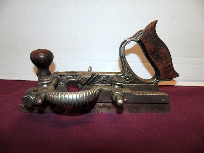 Stanley Wood Plow Plane with Rosewood Handle (1 of 1)