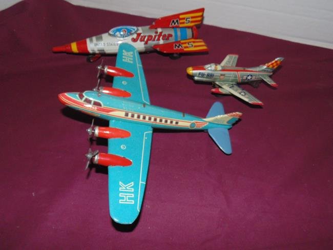 Wind Up Air Planes & Rocket (1 of 2)