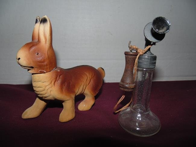 Rabbit & Candlestick Telephone Candy Container (1 of 1)