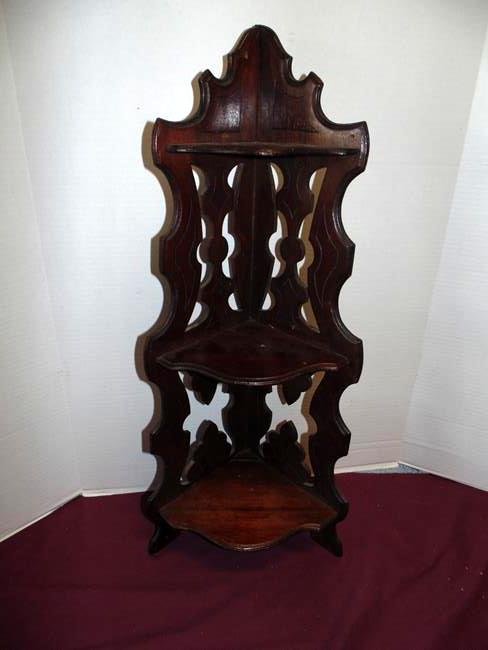 Mahogany Corner Shelf (1 of 1)