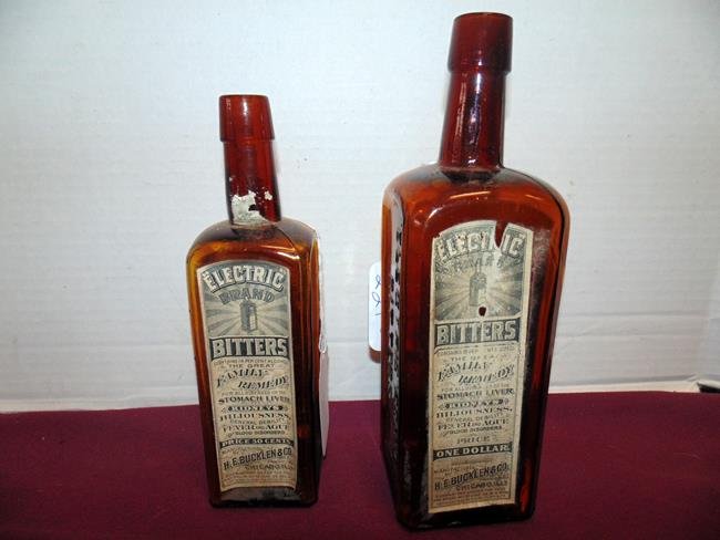 Electric Brand Bitters Bottles (1 of 2)