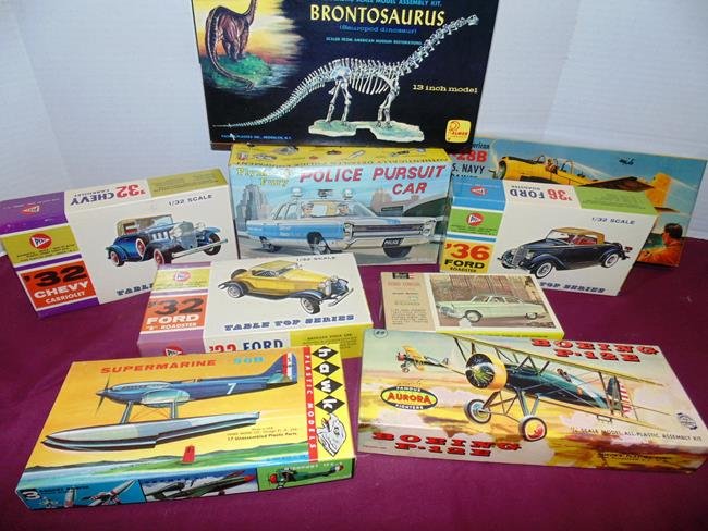 9 MODELS CARS, PLANES ETC. (1 of 4)