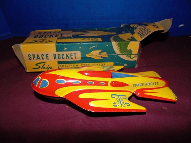 Automatic Toy Co Space Rocket Friction Toy (1 of 5)