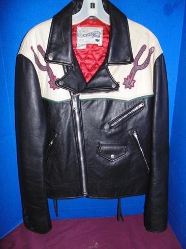 Vintage Leather Texas Motorcycle Jacket (1 of 2)