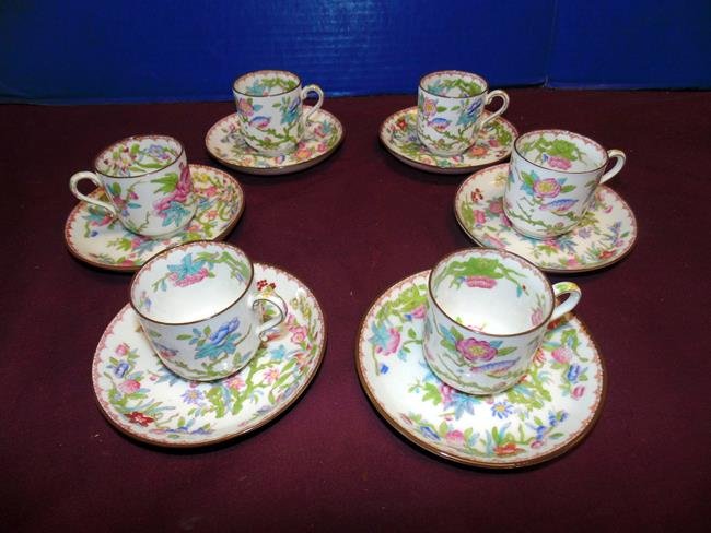 Minton Demitasse Cups & Saucers (1 of 2)