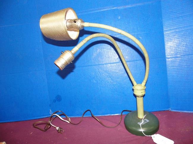 Mid Century Goose Neck Double Desk Lamp (1 of 1)