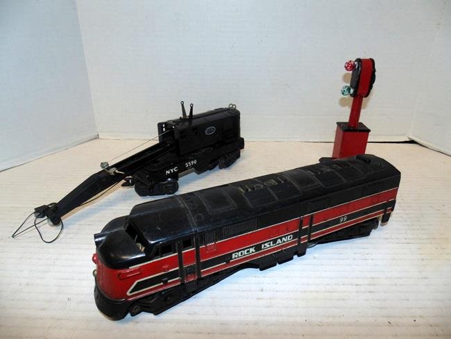 Railroad Trains & Signal LIght (1 of 1)