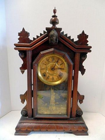 Liberty Walnut Shelf Clock (1 of 5)