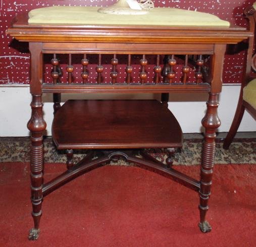Victorian Stick and Ball Lamp Table (1 of 2)