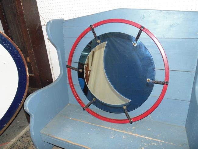 Blue Half Moon Mirror (1 of 1)