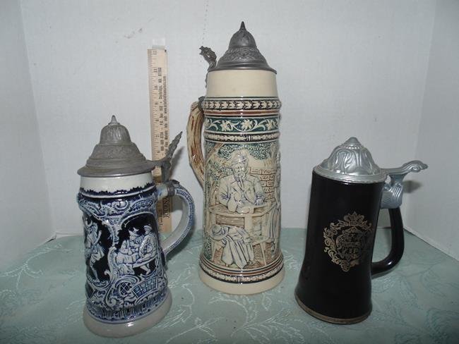 3 German Beer Steins (1 of 1)