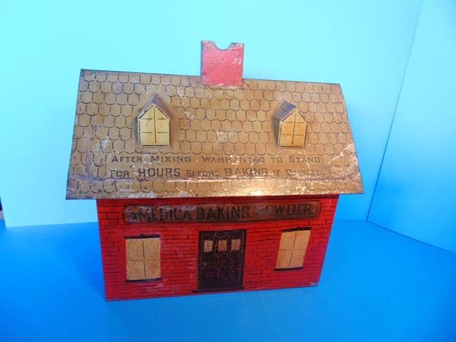 America Baking Powder Country Store Tin Litho Bin (1 of 9)
