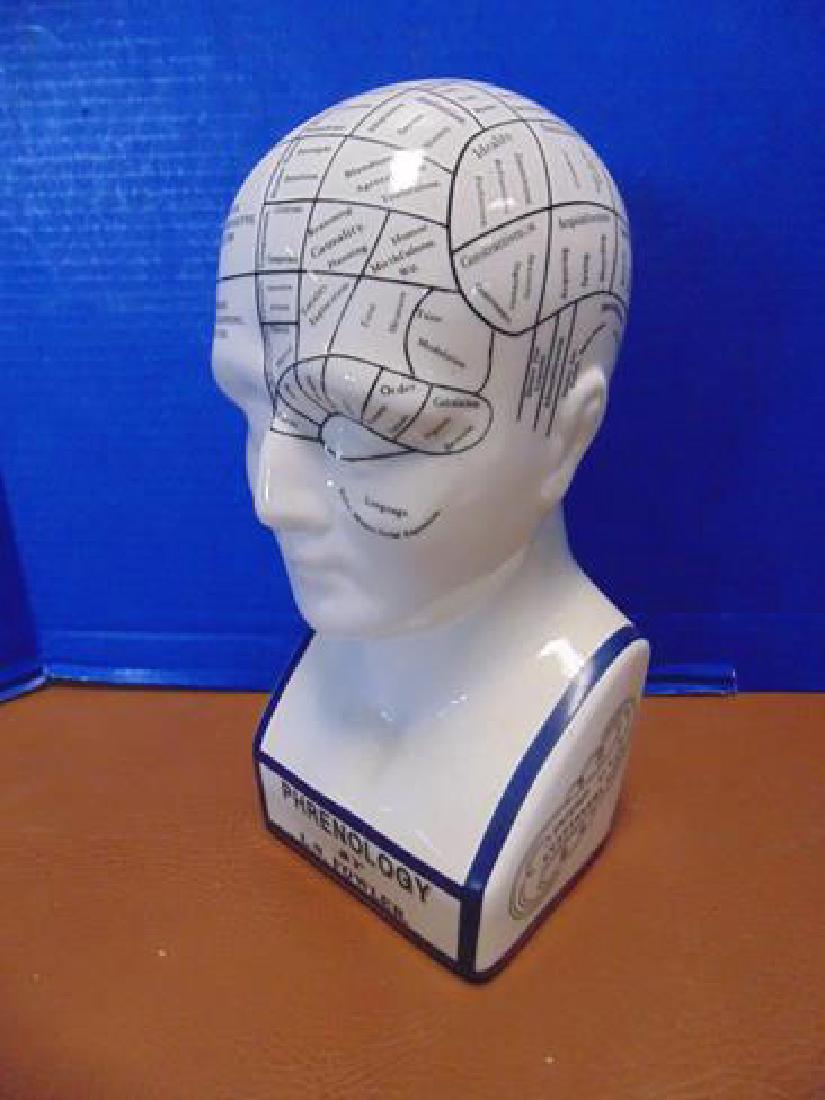 Phrenology Head LN Fowler: Advertising Phrenology head LN Fowler 12" tall.