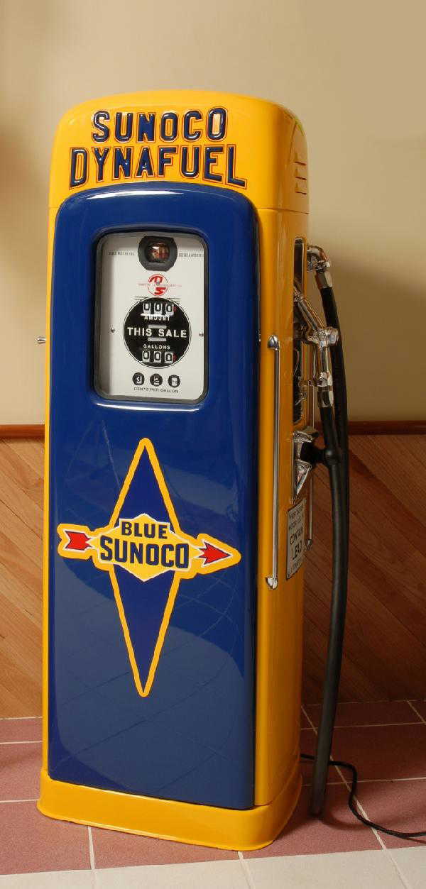 36 Wayne Model 80 Sunoco Dyna Fuel restored gas pump,