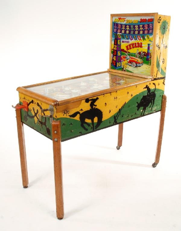 Nevada pinball machine, United Mfg. Co., Chicago, : Nevada pinball machine, United Mfg. Co., Chicago, IL