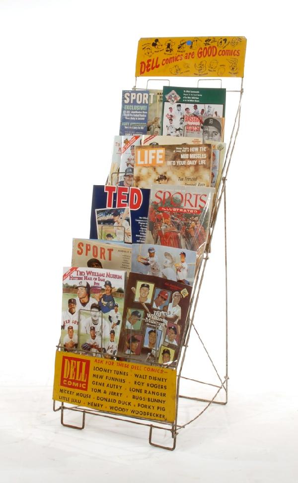 Dell Comics display rack, magazines not included: Dell Comics display rack, magazines not included