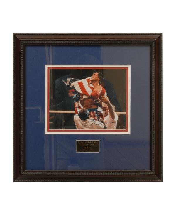 Sylvester Stallone autographed photo of "Rocky" wi: Sylvester Stallone autographed photo of "Rocky" with Certificate of Authenticity #102947