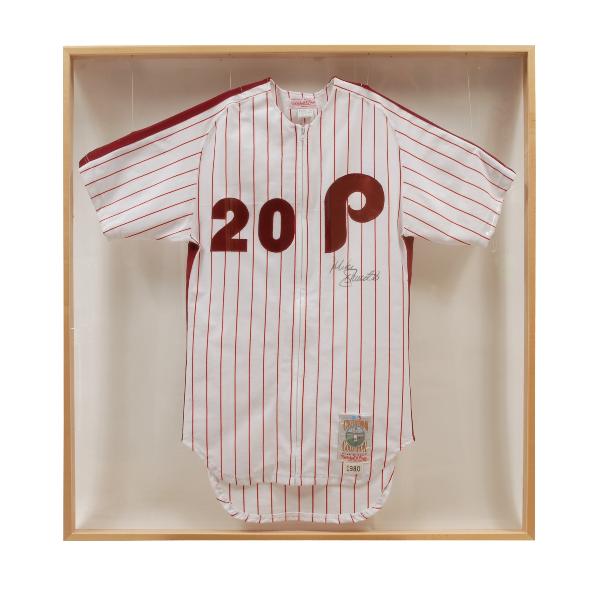 Phillies uniform shirt, autographed, Schmidt #20: Phillies uniform shirt, autographed, Schmidt #20