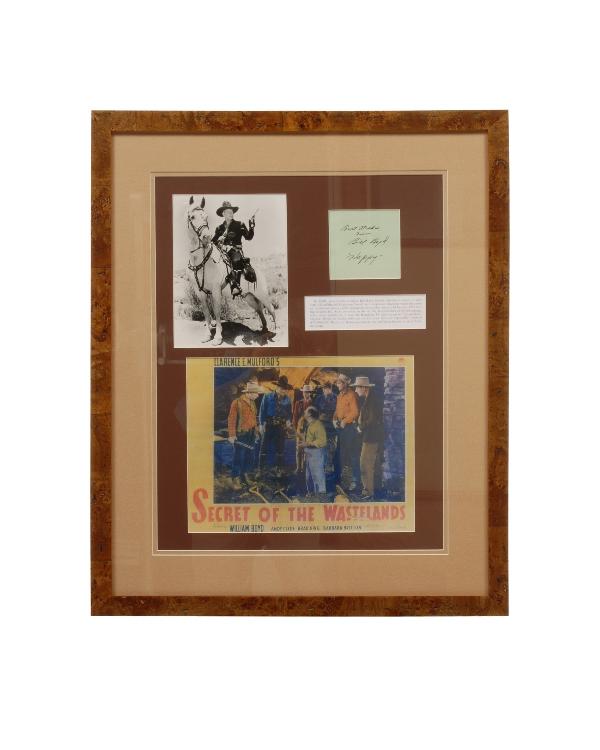 Framed autographed photo selections of Bill Boyd (: Framed autographed photo selections of Bill Boyd (Hopalong Cassidy) with Certificate of Authenticity