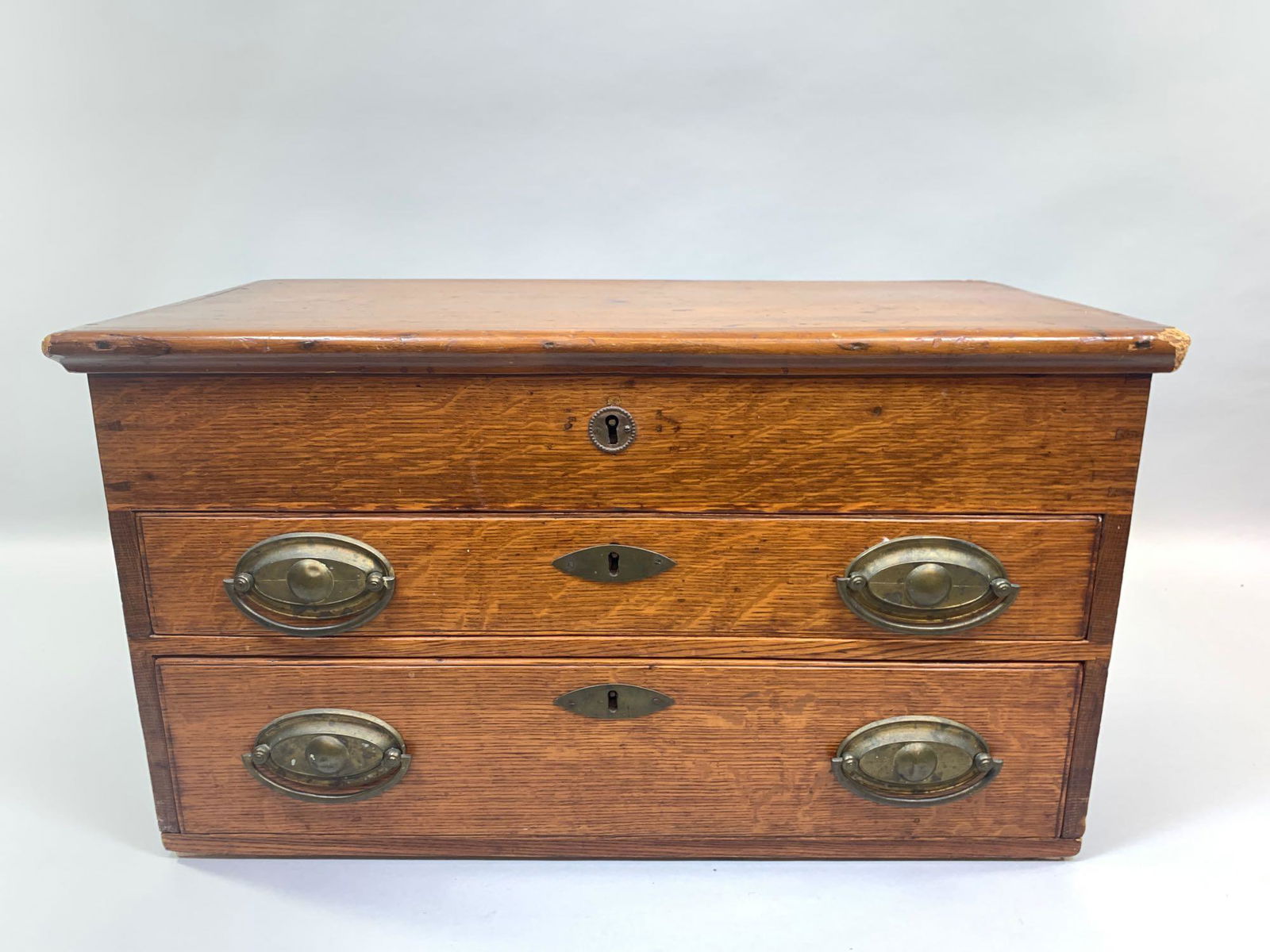 Early two drawer lift top box (1 of 9)