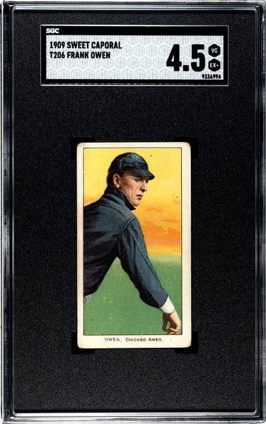 1909 Sweet Caporal T206 Frank Owen, SGC 4.5 (1 of 2)
