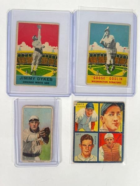 (4) Lot Baseball Cards (1 of 1)