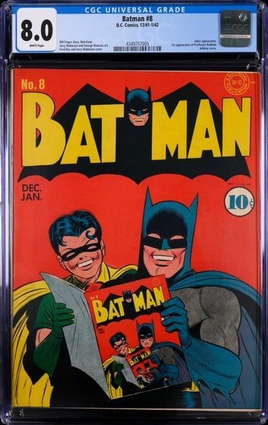 Batman No. 8 (DC, 12/1941-1/1942) CGC 8 white pages (1 of 2)