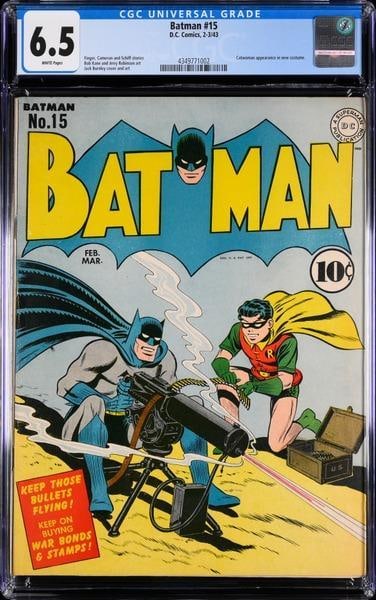 Batman No. 15 (DC, 2-3/1943) CGC 6.5 white pages (1 of 2)