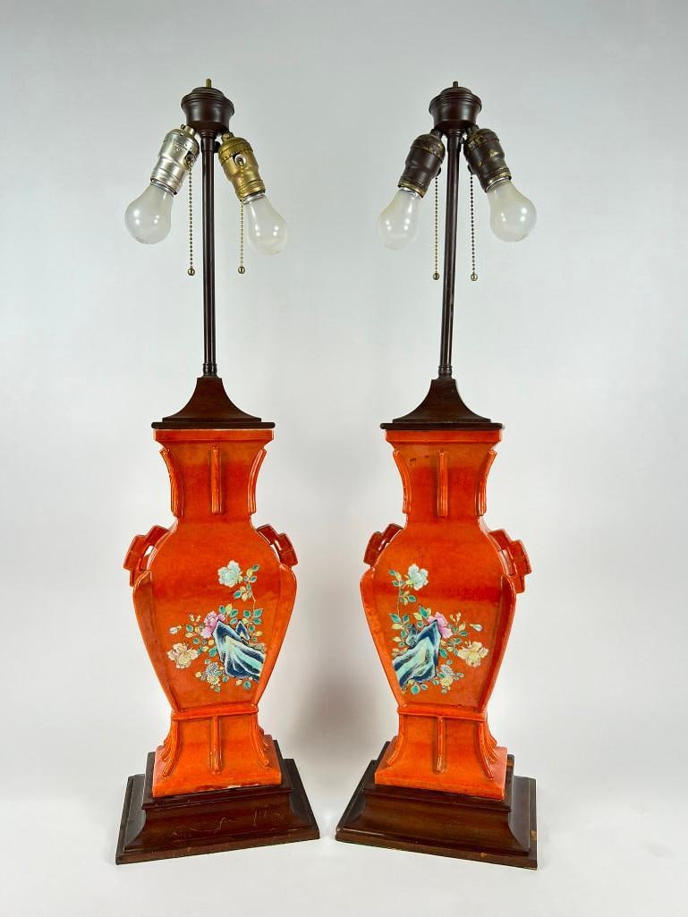Oriental Porcelain Lamps (1 of 3)
