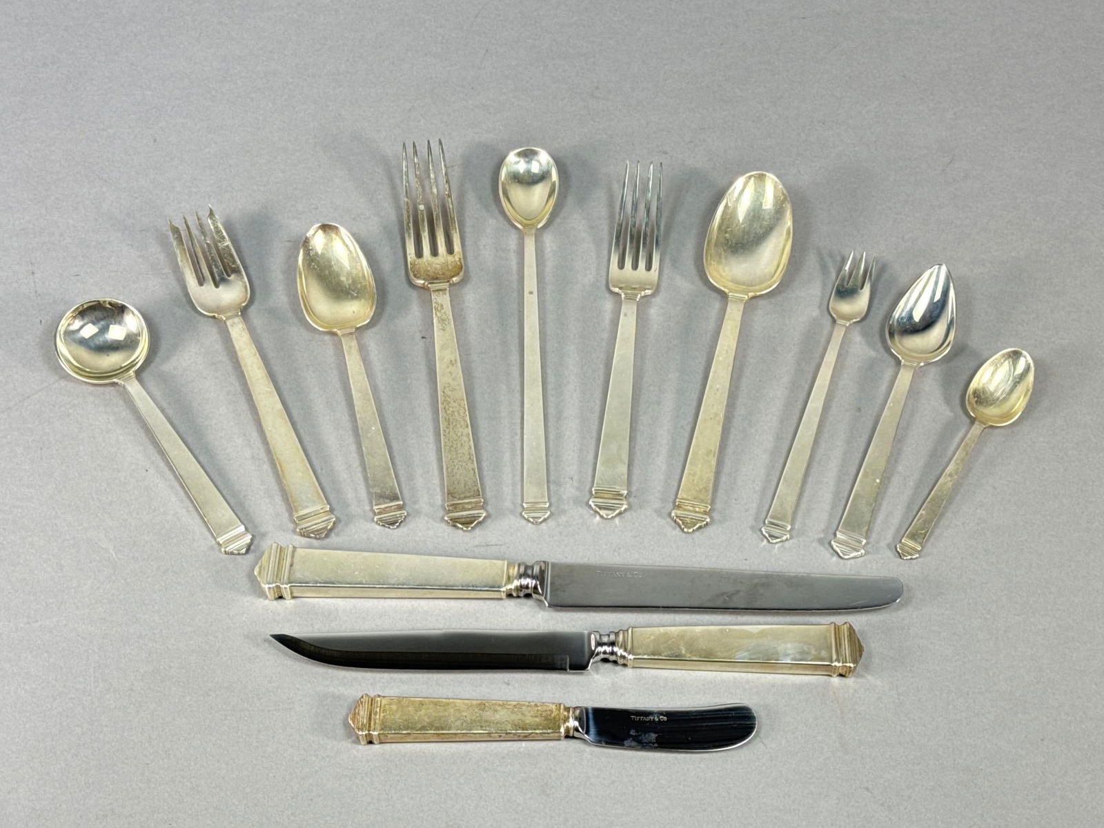 Tiffany Sterling Silver Flatware Set (1 of 9)