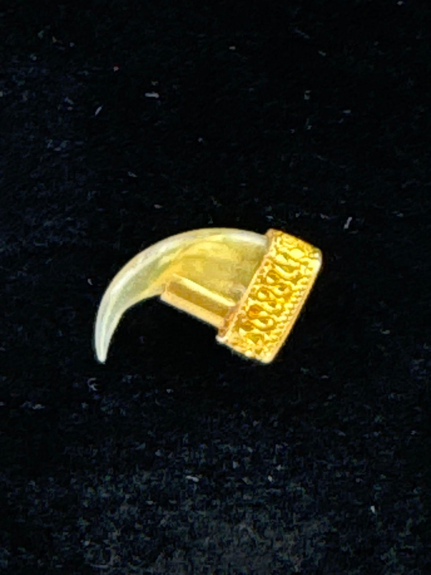 Gold Tiger Claw Single Earring (1 of 6)