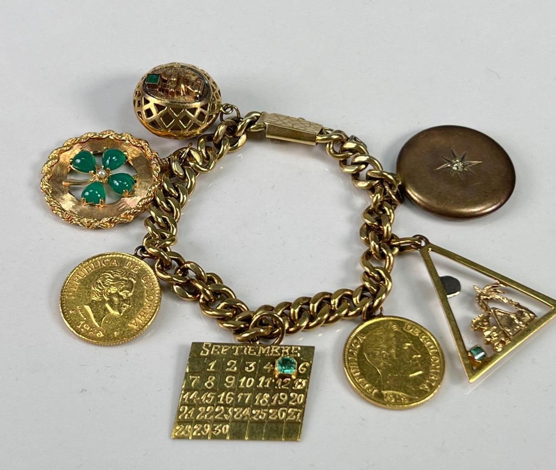 14k Yellow Gold Charm Bracelet (1 of 2)