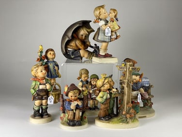 Hummel 9 Piece Figurine Lot