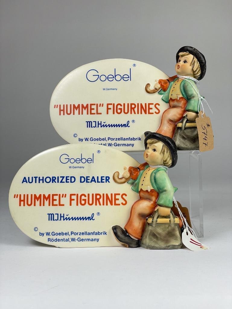 Goebel Hummel 2 Piece Dealer Plaque Lot (1 of 4)