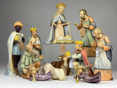 Hummel 12 Piece Nativity Figurine Lot