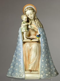 Hummel Painted Madonna with Flowers