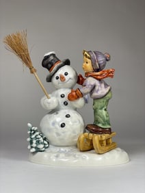 1996 Hummel Christmas Snowman Figurine