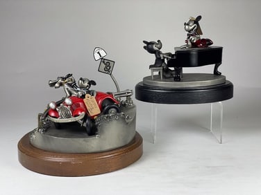 2 Piece Hudson Creek Pewter Disney Figurine Lot