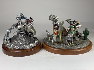 2 Piece Disney Hudson Creek Pewter Figurine Lot