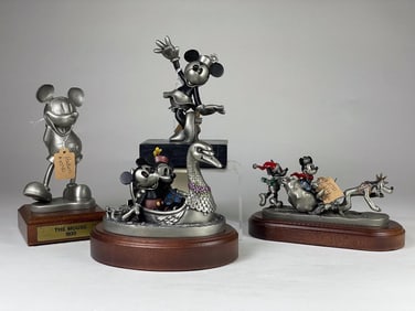 4 Piece Disney Hudson Creek Pewter Figurine Lot